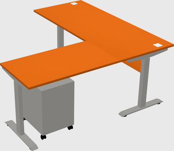 Height-adjustable desk - commercial grade