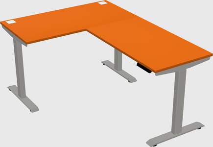 Height-adjustable desk - commercial grade