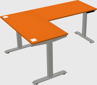 Height-adjustable desk - commercial grade