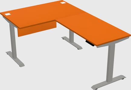 Height-adjustable desk - commercial grade