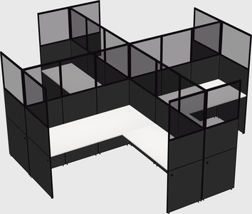 Shared l-shaped cubicles
