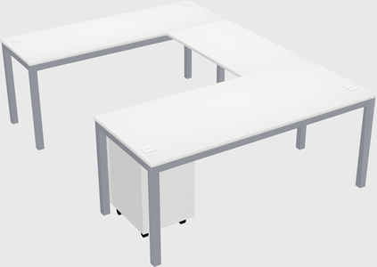 Bureau en forme de u