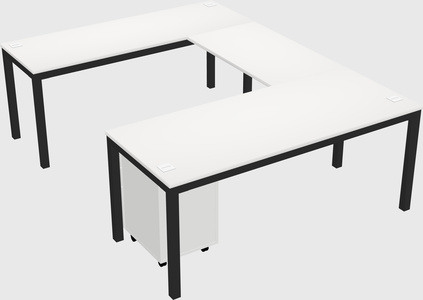 Bureau en forme de u
