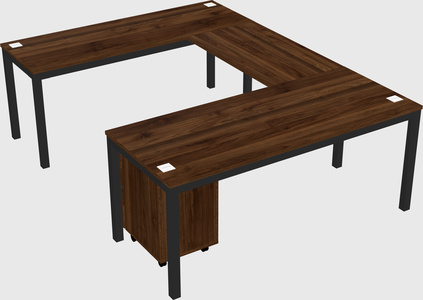 U-shaped desk