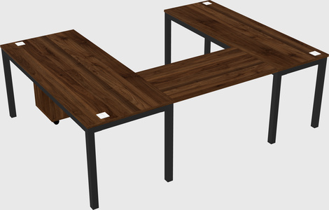 U-shaped desk