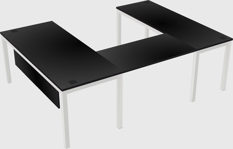 Bureau en forme de u
