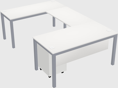 Bureau en forme de u