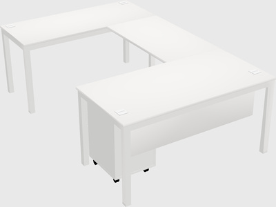 Bureau en forme de u