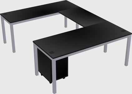 U-shaped desk