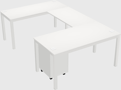 U-shaped desk