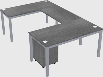 U-shaped desk
