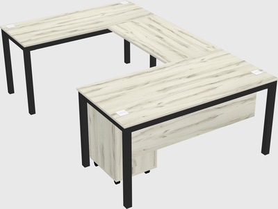 U-shaped desk