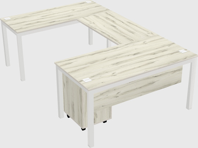 Bureau en forme de u