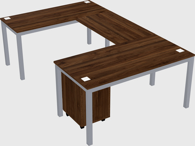 U-shaped desk