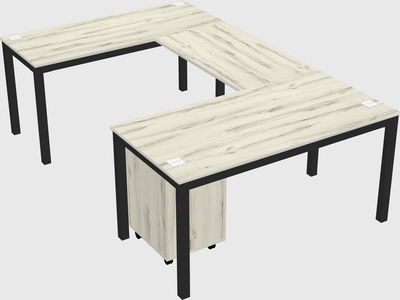 Bureau en forme de u