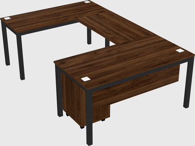 Bureau en forme de u