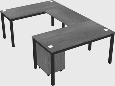 U-shaped desk