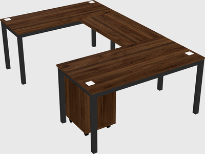 U-shaped desk