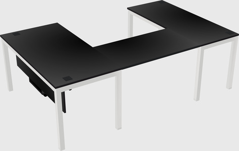 Bureau en forme de u