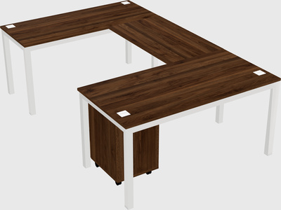 U-shaped desk