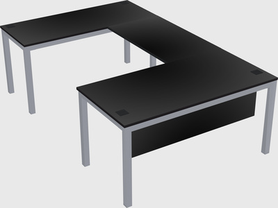 U-shaped desk