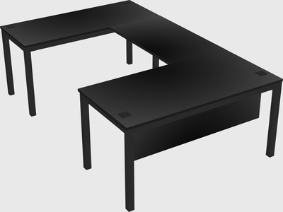 U-shaped desk