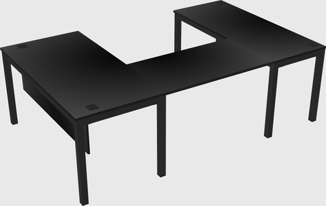 U-shaped desk
