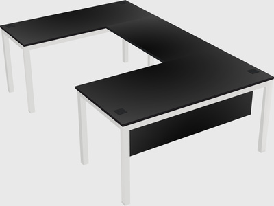 U-shaped desk