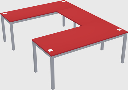 U-shaped desk