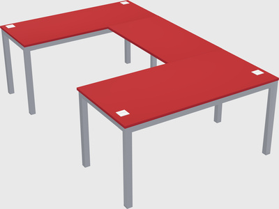 U-shaped desk