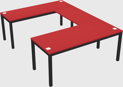 U-shaped desk