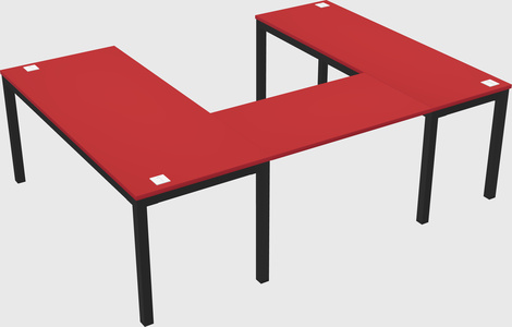 U-shaped desk