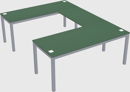 U-shaped desk