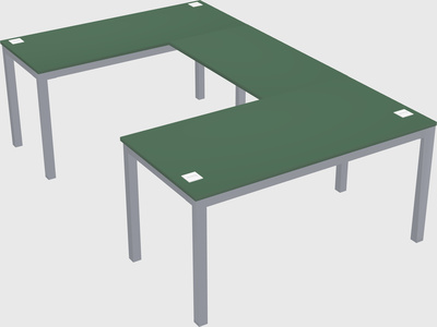 Bureau en forme de u