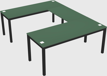 U-shaped desk