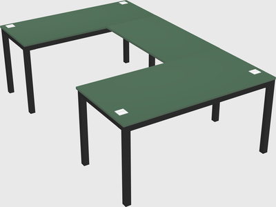 Bureau en forme de u
