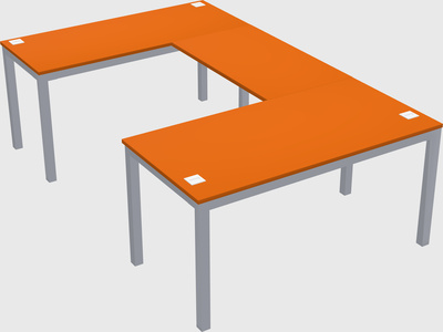 U-shaped desk