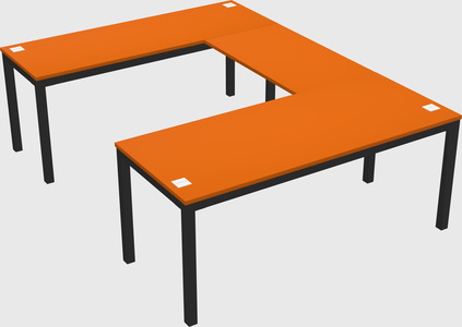 U-shaped desk