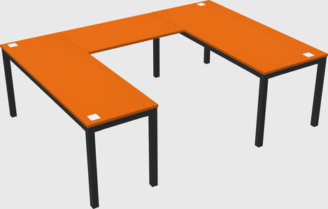 U-shaped desk