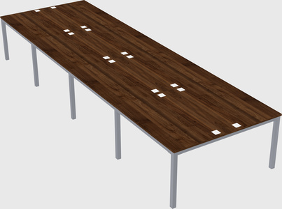 Shared rectangular desk