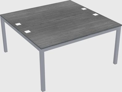 Shared rectangular desk