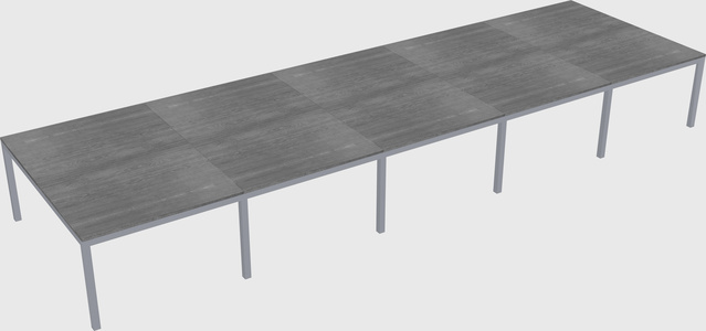 Shared rectangular desk