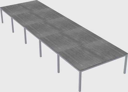 Shared rectangular desk
