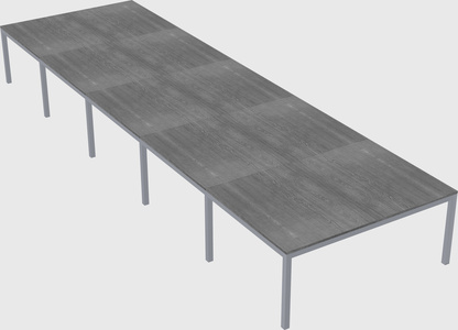 Shared rectangular desk