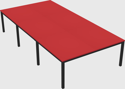 Shared rectangular desk