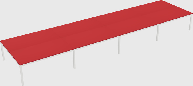 Shared rectangular desk