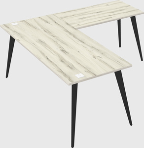 Bureau moderne en forme de l