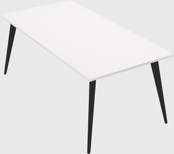 Modern rectangular office desk