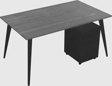 Modern rectangular office desk