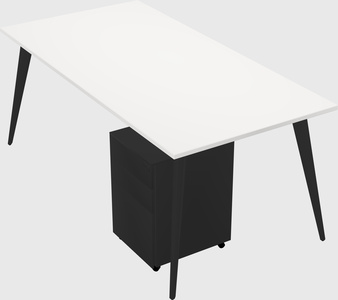 Modern rectangular office desk